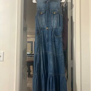 Western Maxi Denim Dress